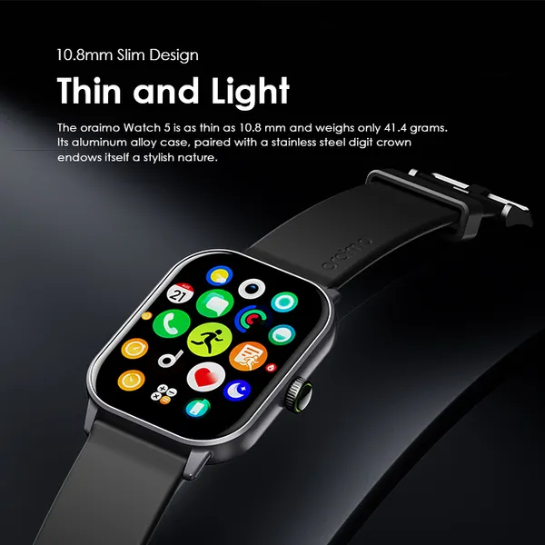 Oraimo Watch 5 2.01" HD Panda Glass 1ATM - Image 5