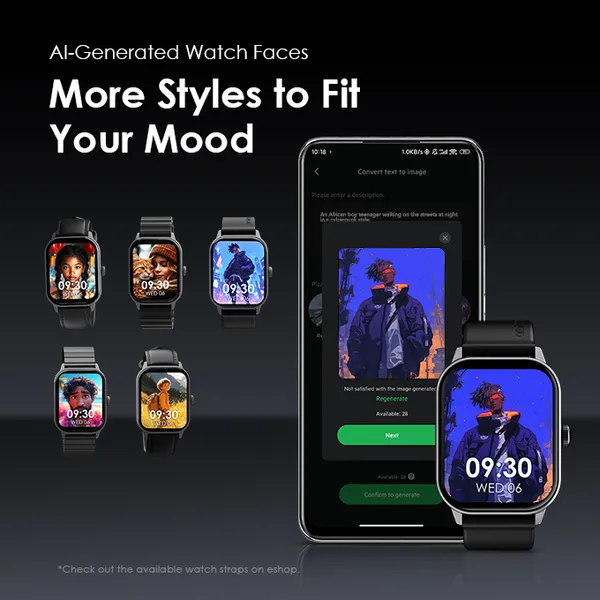 Oraimo Watch 5 2.01" HD Panda Glass 1ATM - Image 6