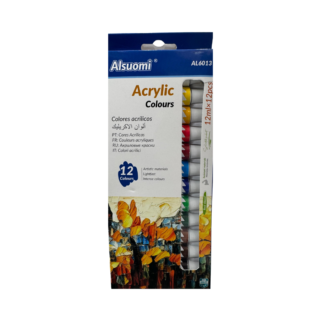 Conjunto De Tinta Acrilíca 12ml 12Cores