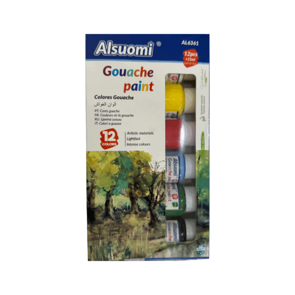 Conjunto De Tinta Guache 12 Cores