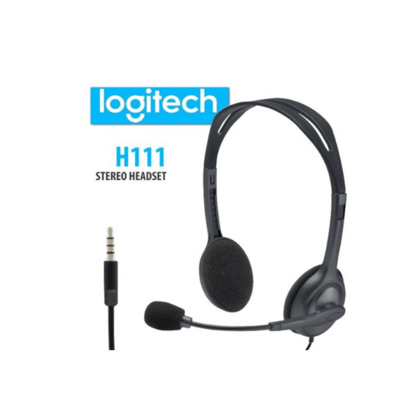 Fone De Ouvido Com Microfone Logitech H111 Preto