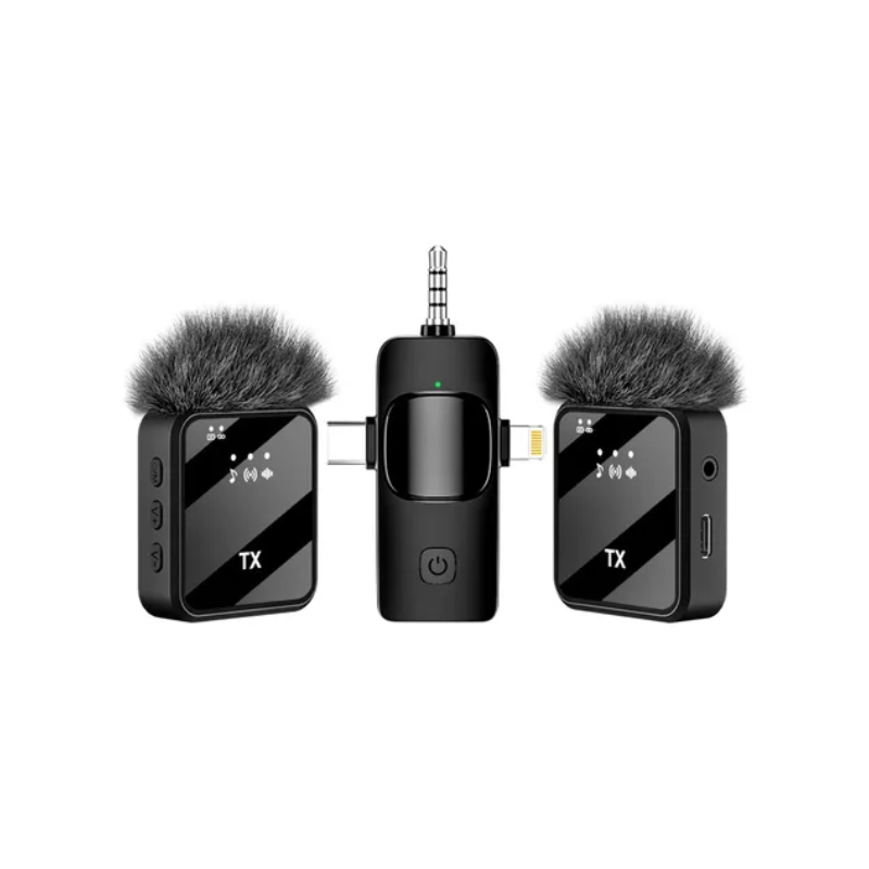 MICROFONE DE LAPELA 3 EM 1