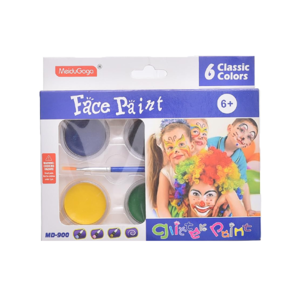 TINTA FACIAL / GLITTER MEIDUGAGA 6CORES