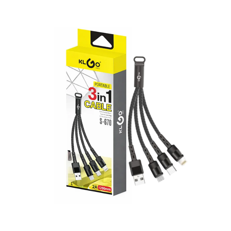 CABO 3 EM 1 USB 5A